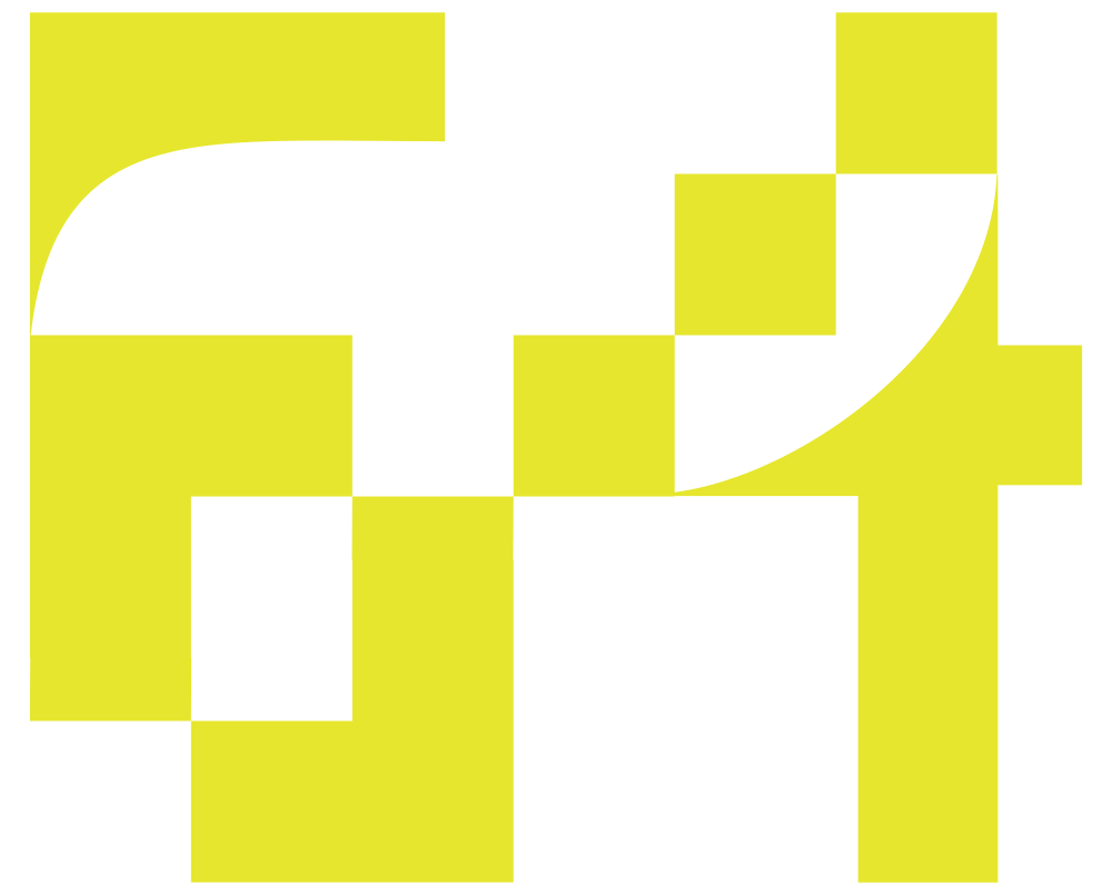 Gif of the number 64 in yellow pixelated font that changes every frame